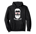Baseball Dad Beard Dad Baseball Player Hoodie - Novelty Apparel Unisex - T-Shirt, Sweatshirt, Hoodie