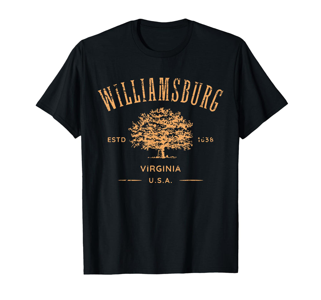 Colonial Williamsburg Virginia Distressed T-Shirt - Graphic Print Men Women - T-Shirt, Sweatshirt, Hoodie