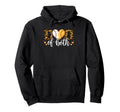 Dad Both Baseball Softball Heart Hoodie - Custom Art Print for Adults - T-Shirt, Sweatshirt, Hoodie
