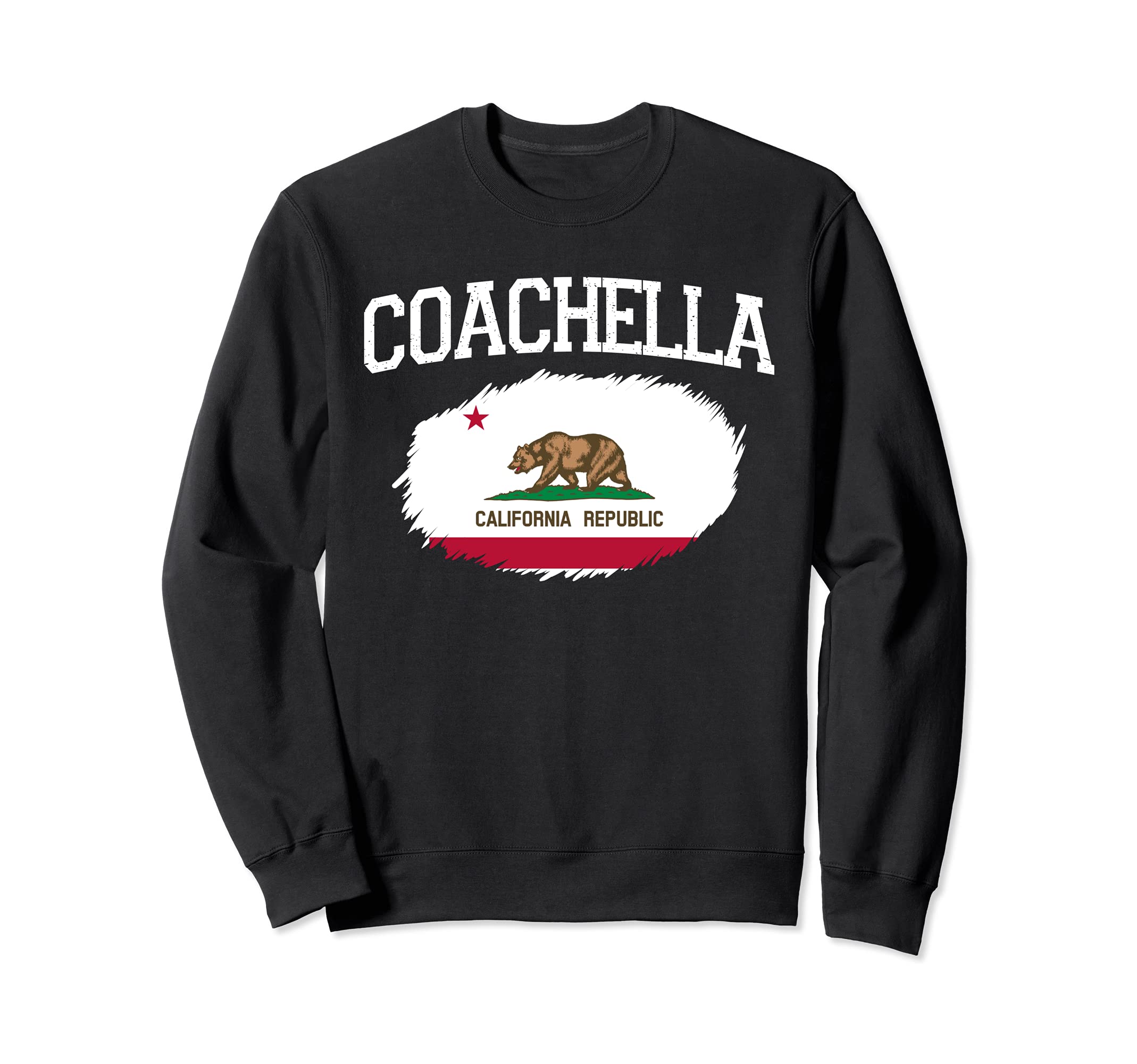 Coachella Ca California Flag Usa Sweatshirt - Fun Novelty Design Men Women - T-Shirt, Sweatshirt, Hoodie