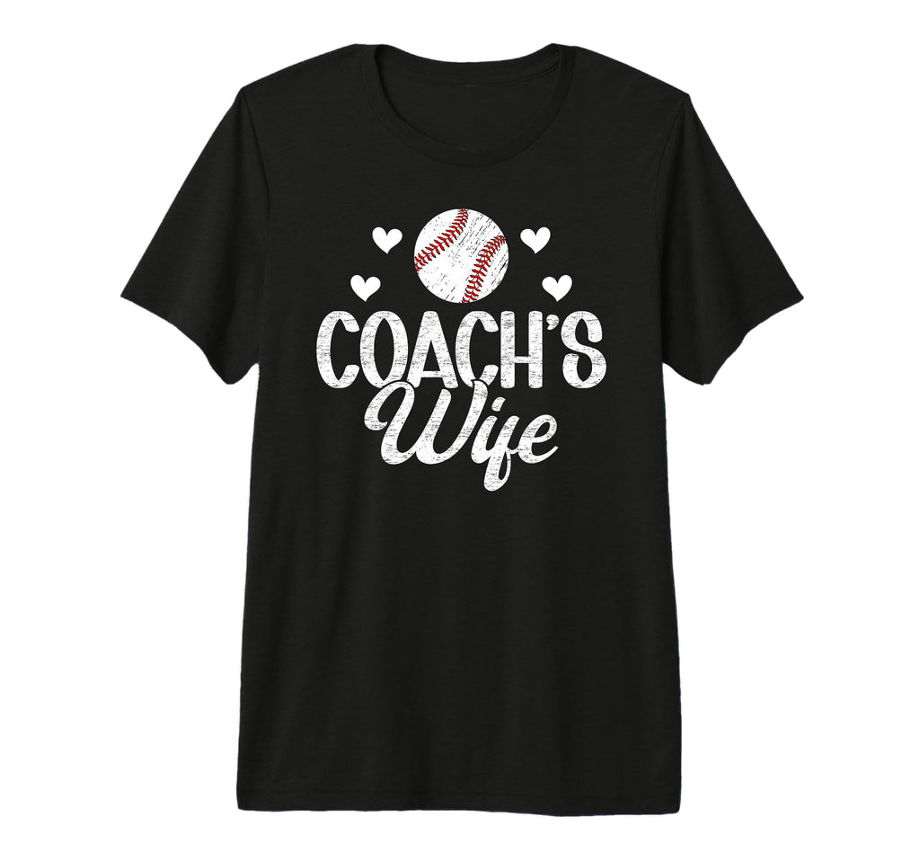 Baseball Coachs Wife Proud Wife T-Shirt - Custom Art Print for Adults - T-Shirt, Sweatshirt, Hoodie