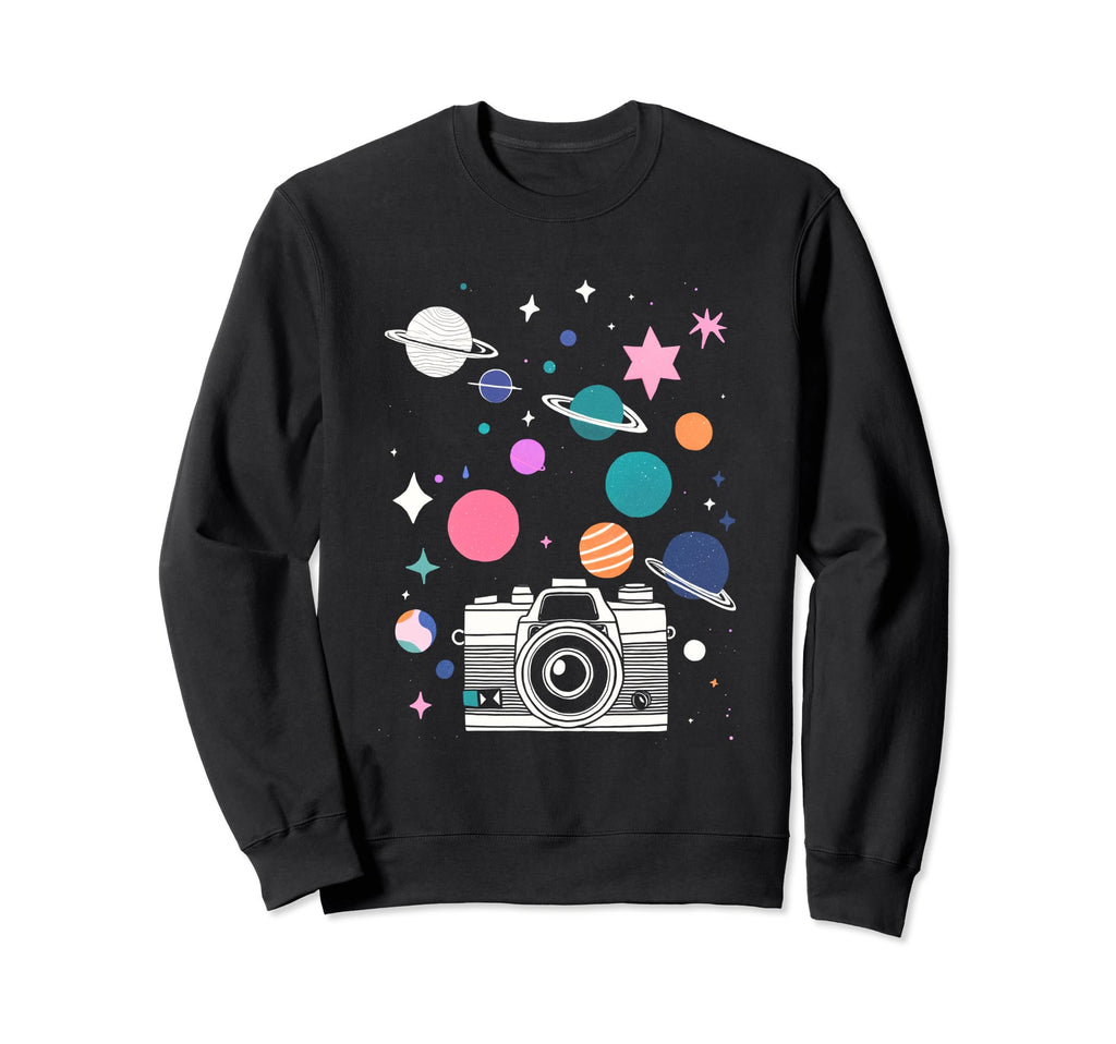 Artsy Galaxy Cosmic Camera Sweatshirt - Streetwear Style for Adults - T-Shirt, Sweatshirt, Hoodie