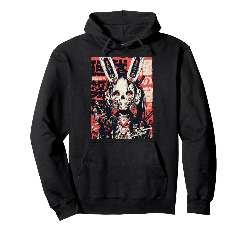 Japan Streetwear Cyberpunk Y2K Hoodie - Fun Novelty Design Men Women - T-Shirt, Sweatshirt, Hoodie