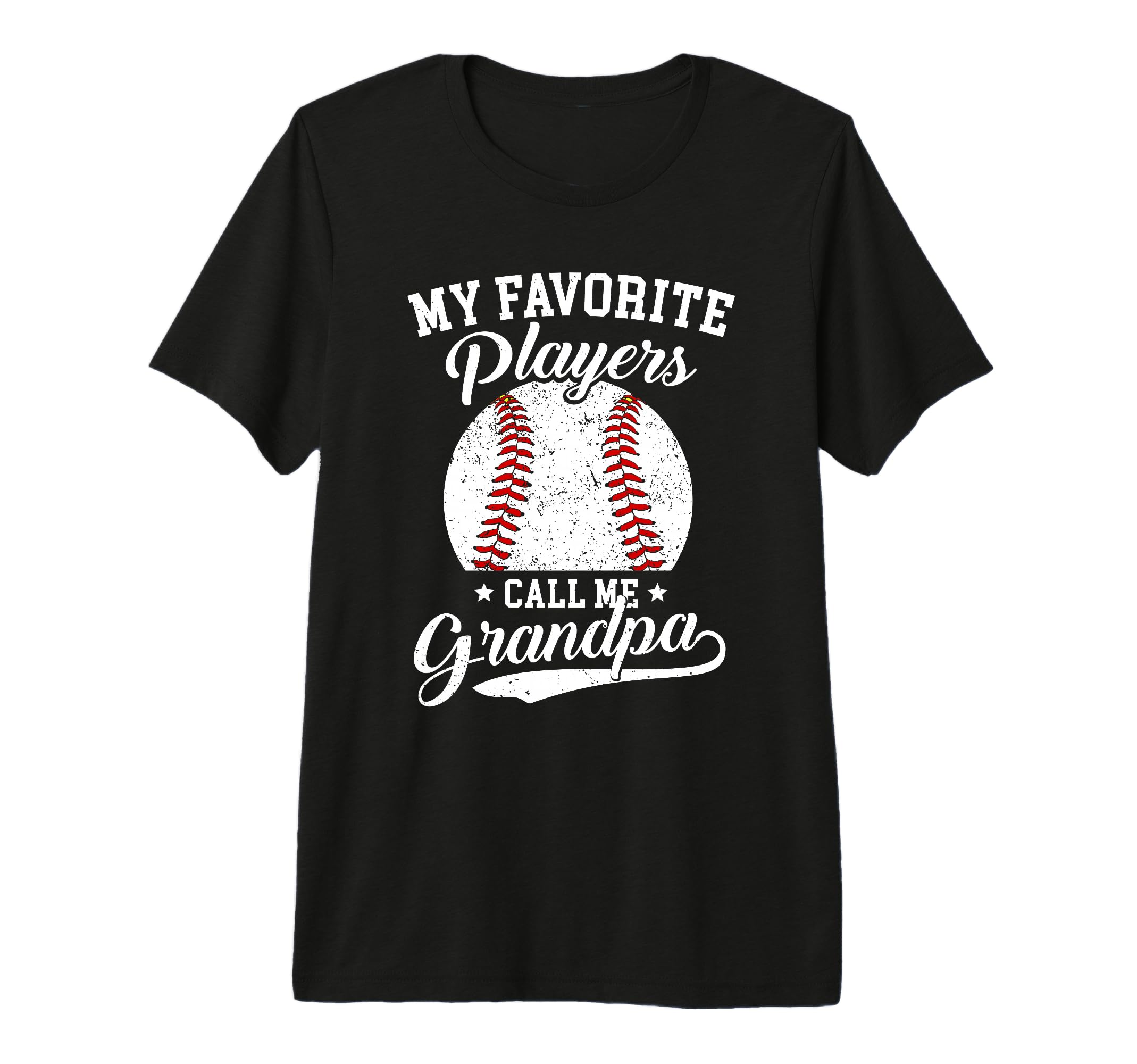 Mens Baseball Grandpa My Favorite T-Shirt - Custom Art Print Men Women - T-Shirt, Sweatshirt, Hoodie