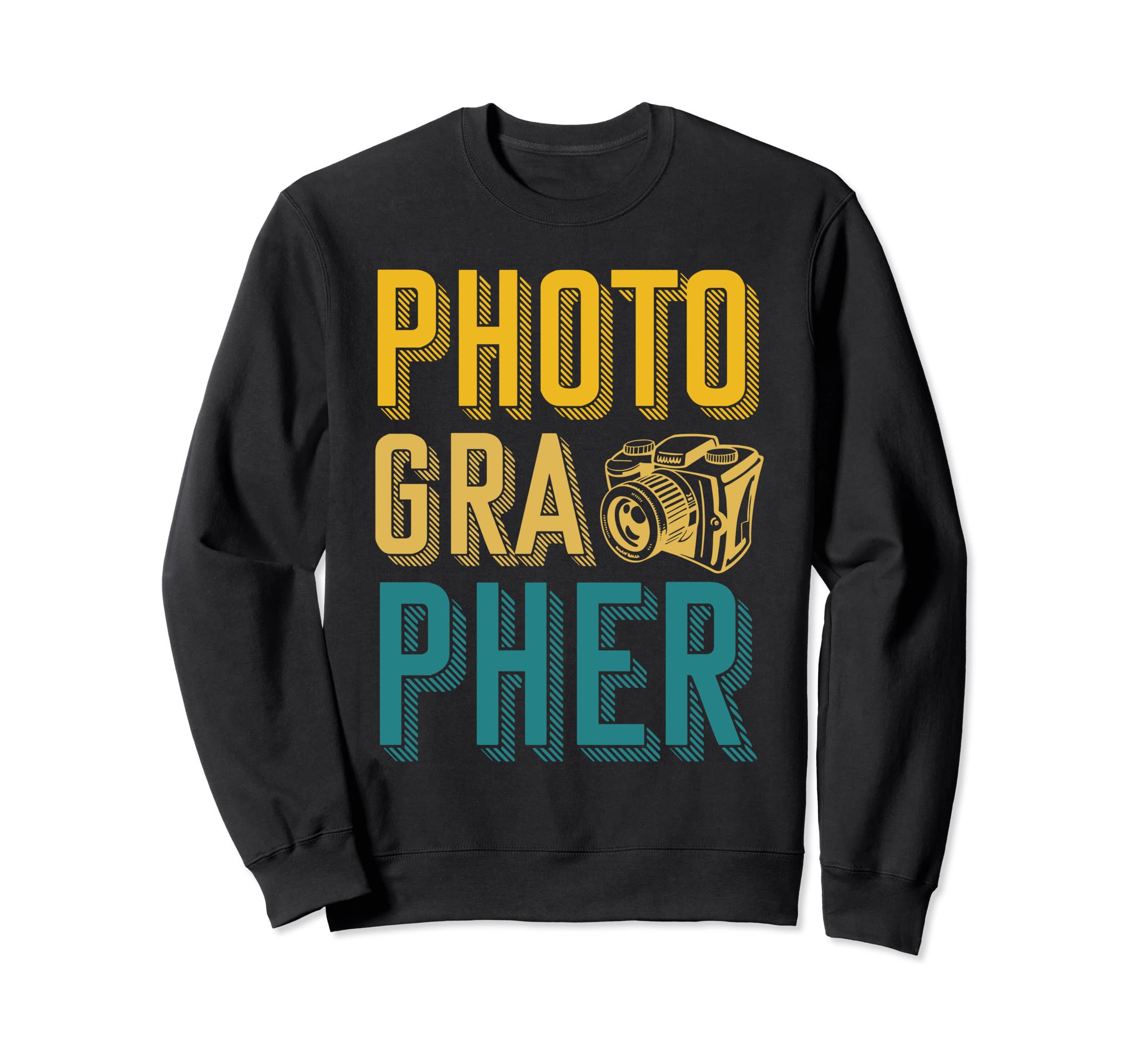 Camera Photographer Sweatshirt - Minimalist Print for Adults - T-Shirt, Sweatshirt, Hoodie