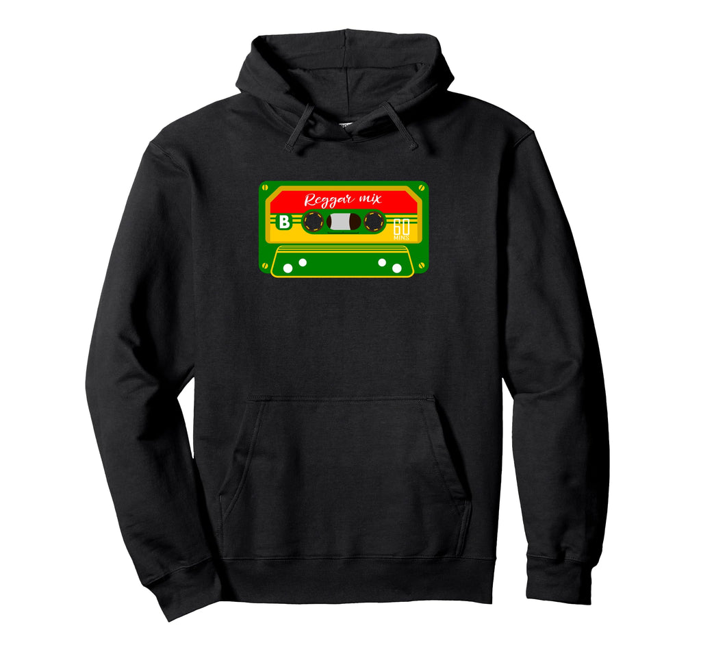 Reggae Music Mix Cassette Tape Hoodie - Unique Graphic Unisex - T-Shirt, Sweatshirt, Hoodie