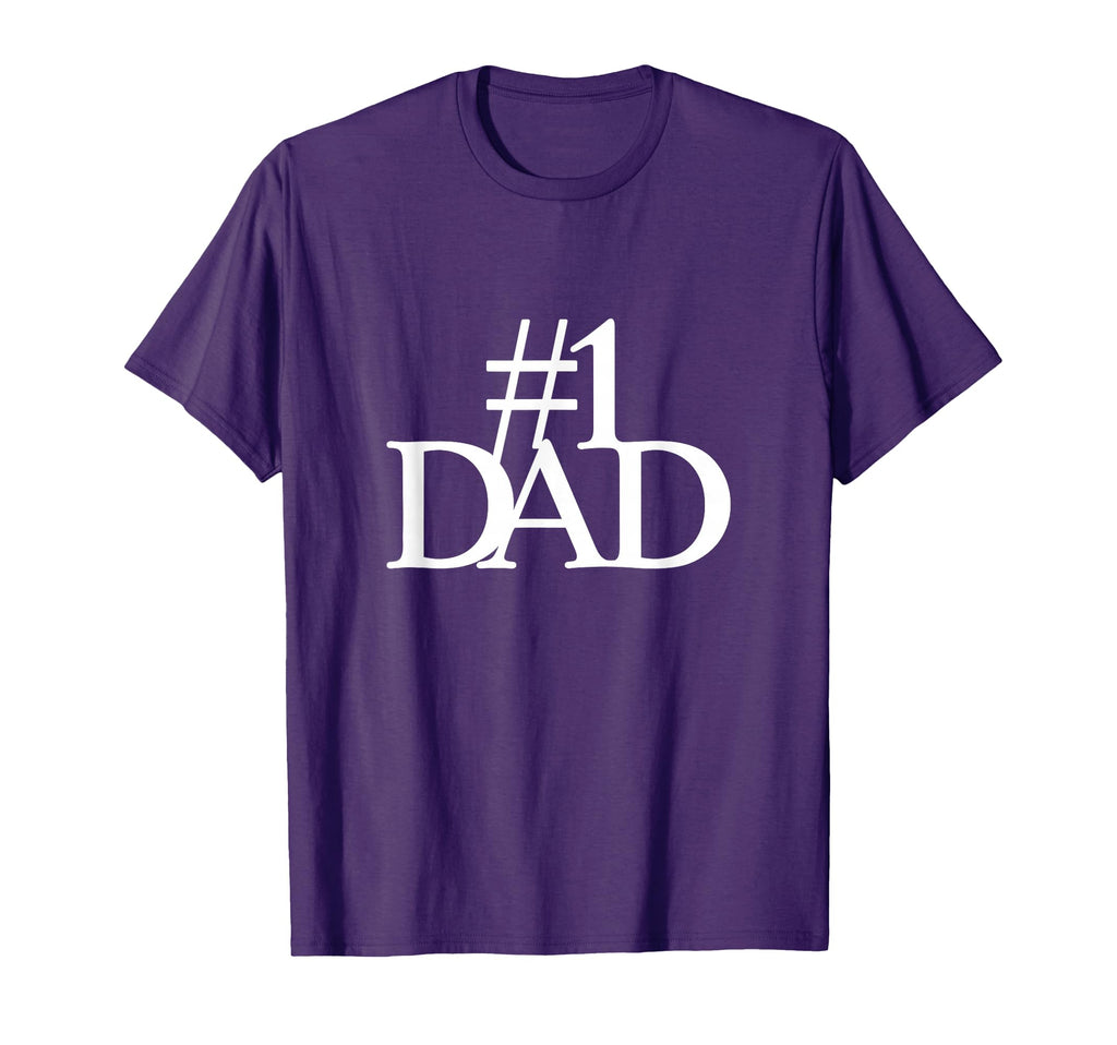 1 Dad Number One Dad Elegant Father T-Shirt - Minimalist Print for Adults - T-Shirt, Sweatshirt, Hoodie