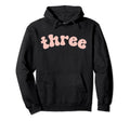3Rd Birthday Boho Wavy Blush Mauve Hoodie - Custom Art Print Men Women - T-Shirt, Sweatshirt, Hoodie