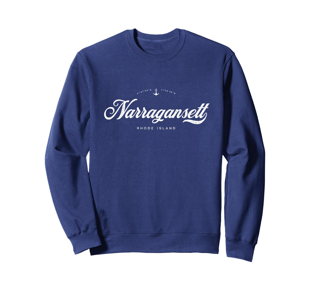 Narragansett Rhode Island Sweatshirt - Minimalist Print Unisex - T-Shirt, Sweatshirt, Hoodie