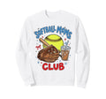 Softball Moms Club Iced Coffee Sweatshirt - Casual Everyday Wear Men Women - T-Shirt, Sweatshirt, Hoodie