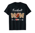 Football Mom Leopard Funny Ball T-Shirt - Fun Novelty Design for Adults - T-Shirt, Sweatshirt, Hoodie