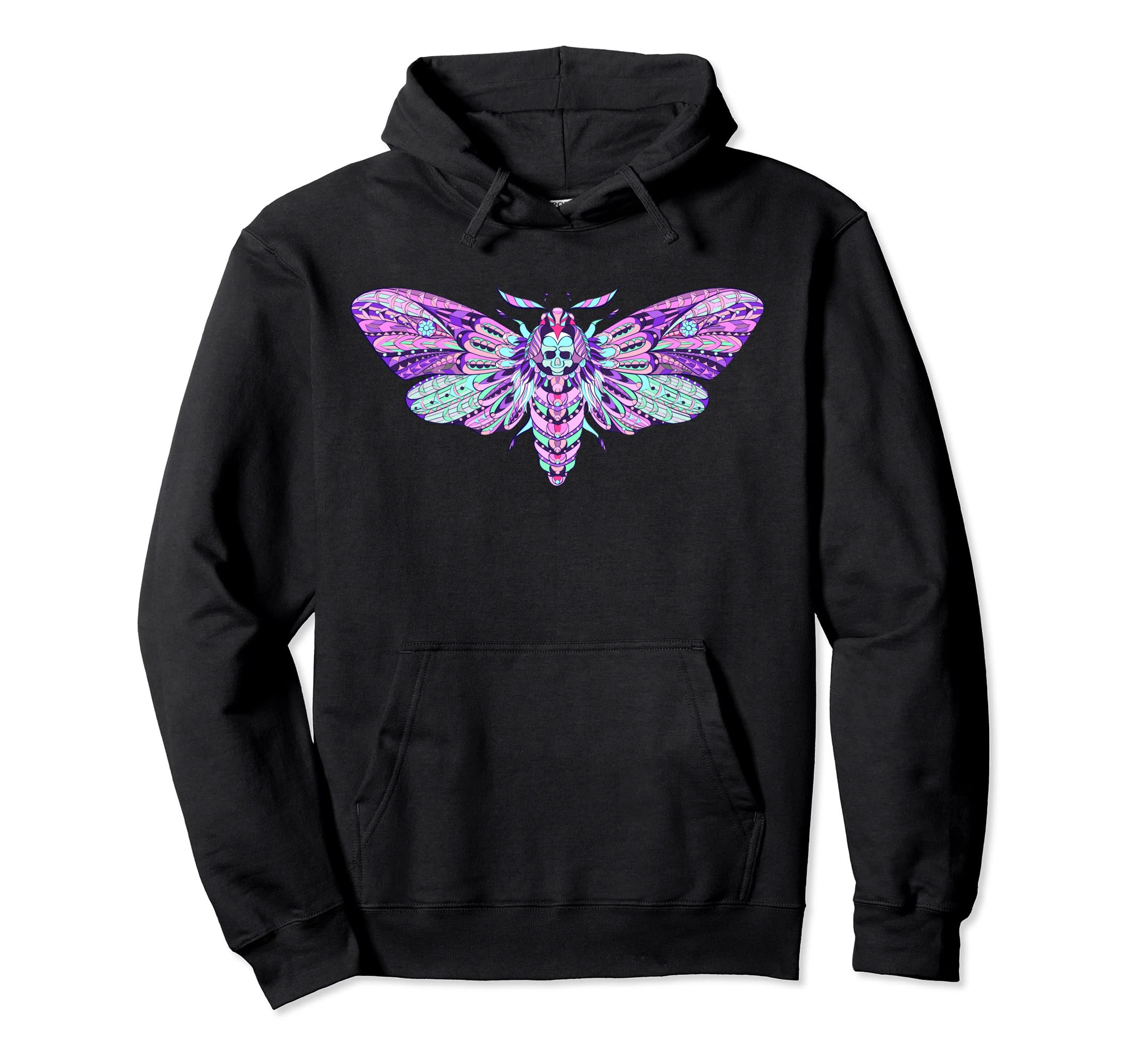 Pastel Gothic Skull Aesthetic Hoodie - Casual Everyday Wear for Adults - T-Shirt, Sweatshirt, Hoodie