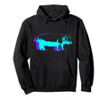 Hippo Hippopotamus Vaporwave Hoodie - Streetwear Style Men Women - T-Shirt, Sweatshirt, Hoodie