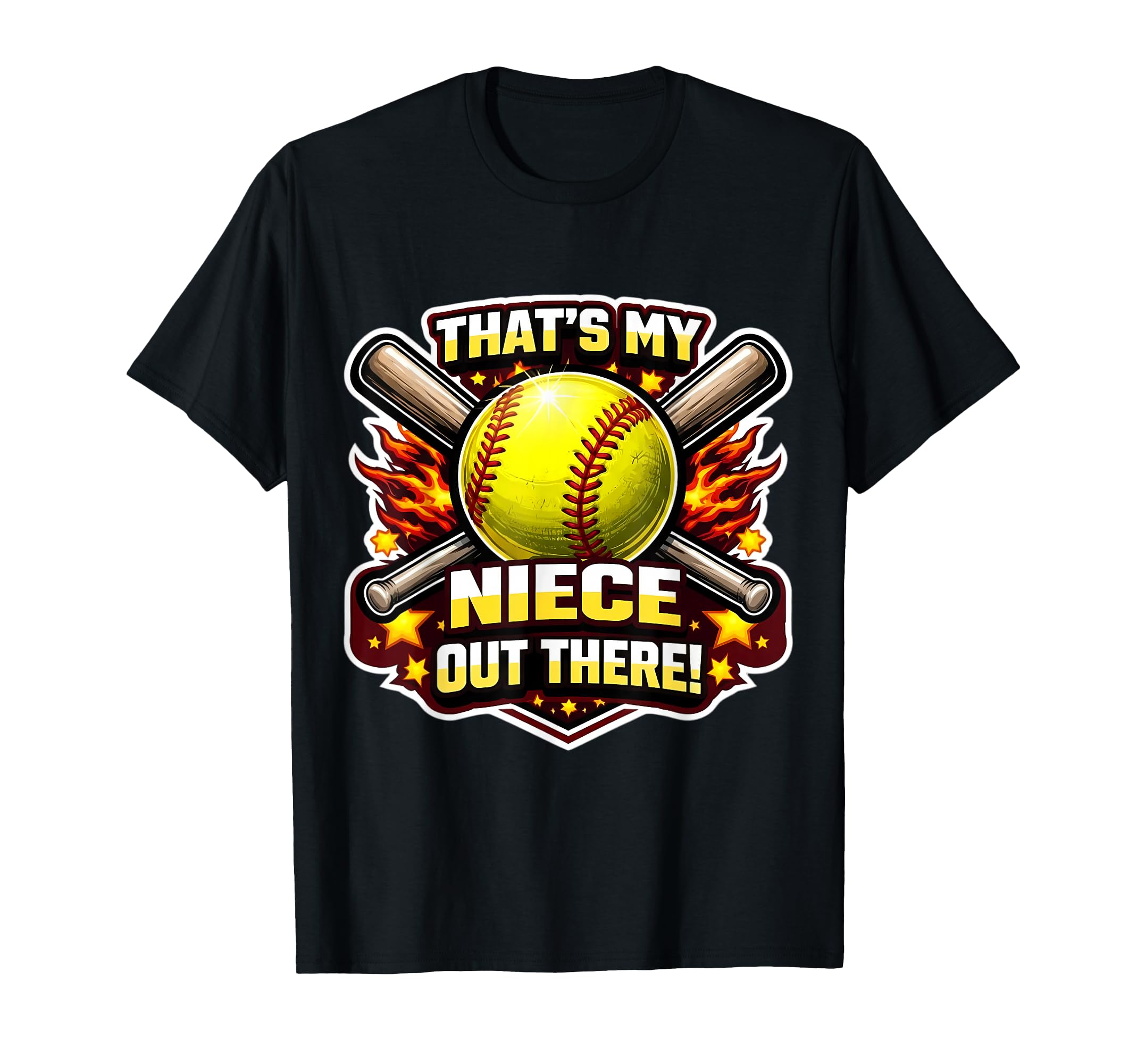 Thats My Niece Out There Proud Softball T-Shirt - Novelty Apparel Unisex - T-Shirt, Sweatshirt, Hoodie