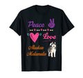 I Love Dog Alaskan And Peace Love T-Shirt - Graphic Print Men Women - T-Shirt, Sweatshirt, Hoodie