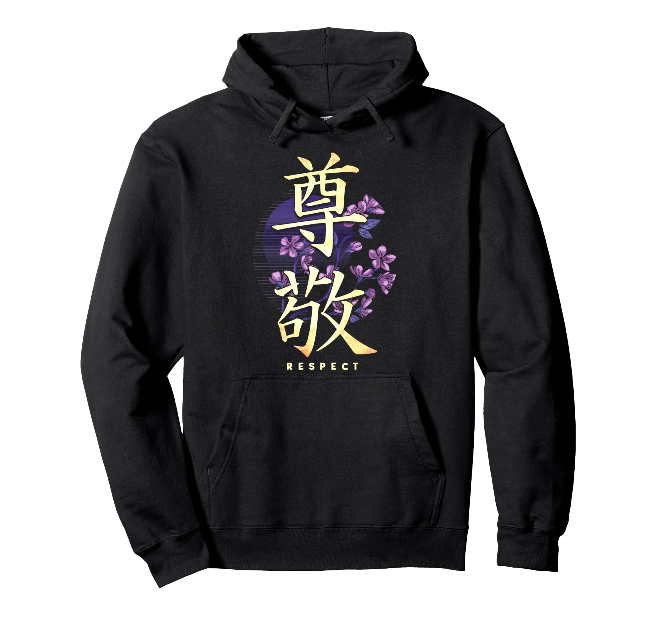 Respect Japanese Kanji Calligraphy Hoodie - Custom Art Print Unisex - T-Shirt, Sweatshirt, Hoodie