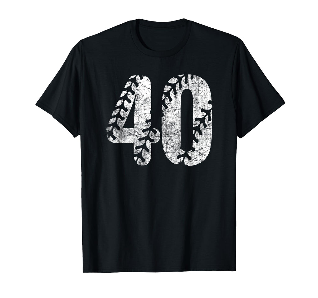 Baseball Softball Mom 40 Number T-Shirt - Casual Everyday Wear Men Women - T-Shirt, Sweatshirt, Hoodie