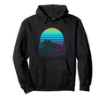 Vaporwave Aesthetic Sunset Retrowave Hoodie - Fun Novelty Design Unisex - T-Shirt, Sweatshirt, Hoodie