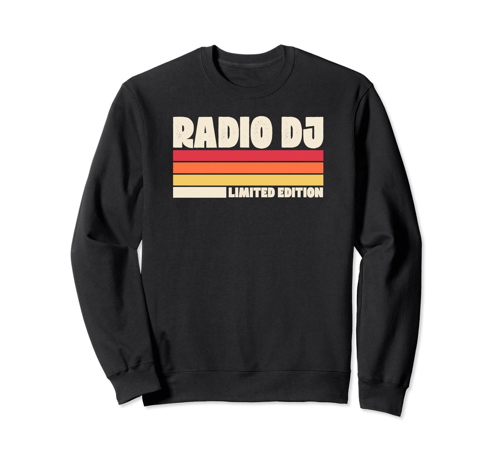 Radio Dj Distressed Sweatshirt - Casual Everyday Wear Unisex - T-Shirt, Sweatshirt, Hoodie