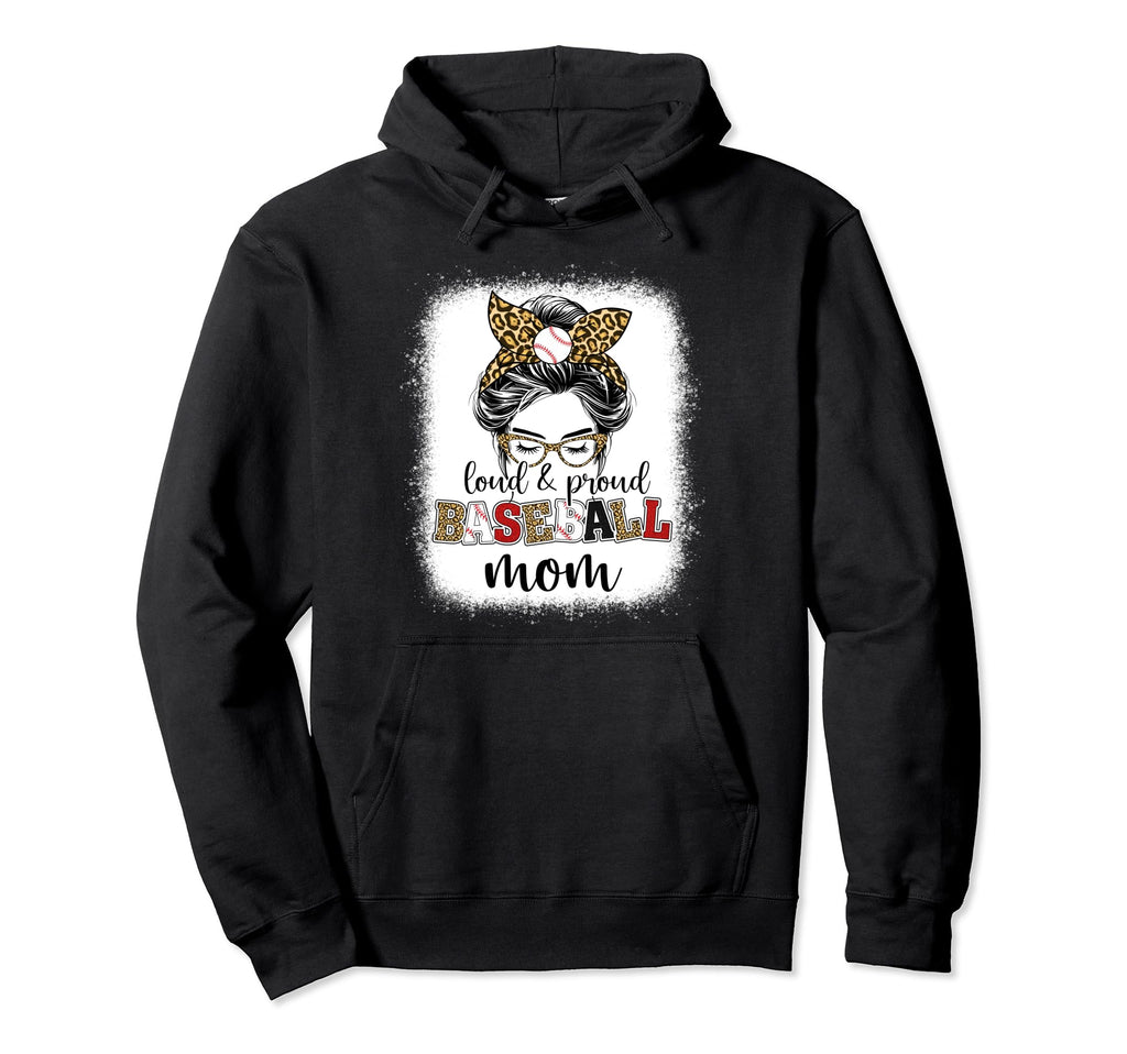Baseball Mom Proud And Loud Baseball Mom Hoodie - Minimalist Print Unisex - T-Shirt, Sweatshirt, Hoodie