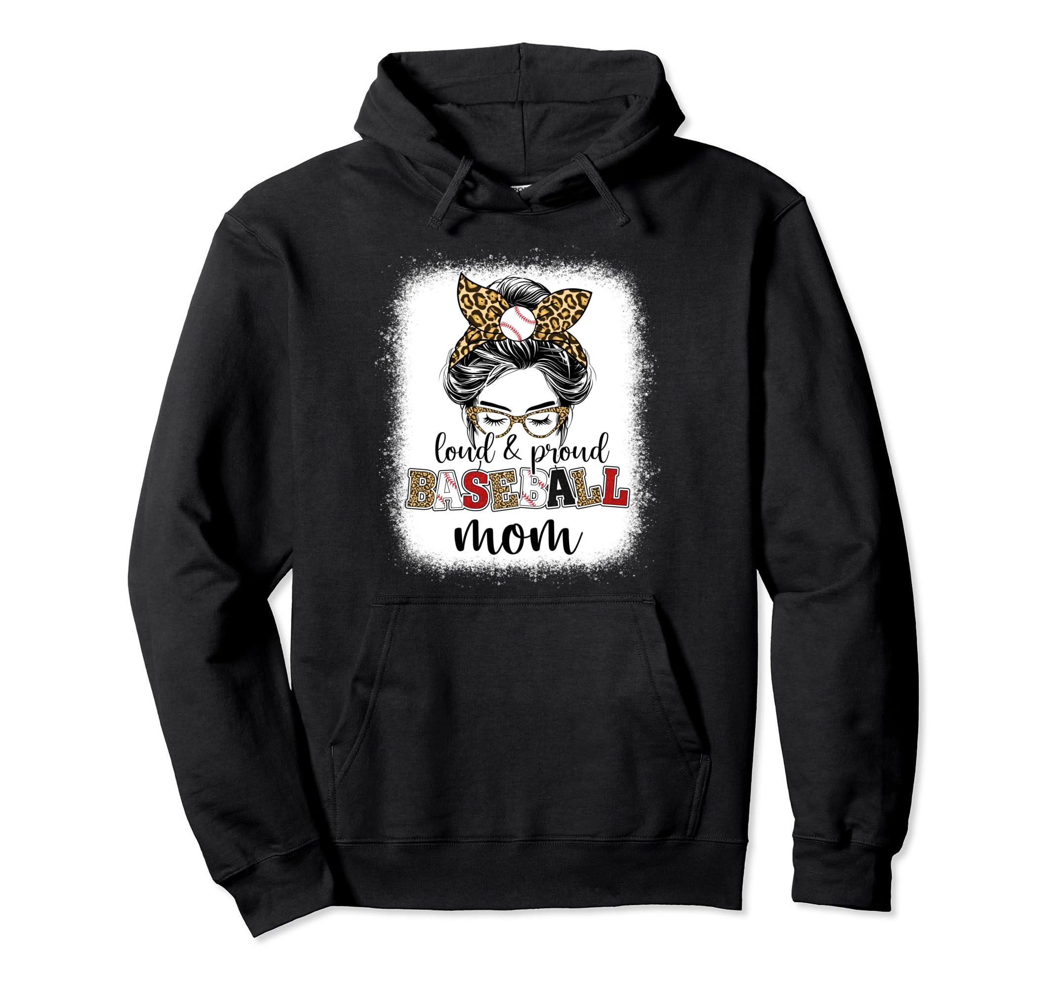 Baseball Mom Proud And Loud Baseball Mom Hoodie - Minimalist Print Unisex - T-Shirt, Sweatshirt, Hoodie