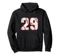 Baseball 29 Jersey Number Hoodie - Unique Graphic Men Women - T-Shirt, Sweatshirt, Hoodie