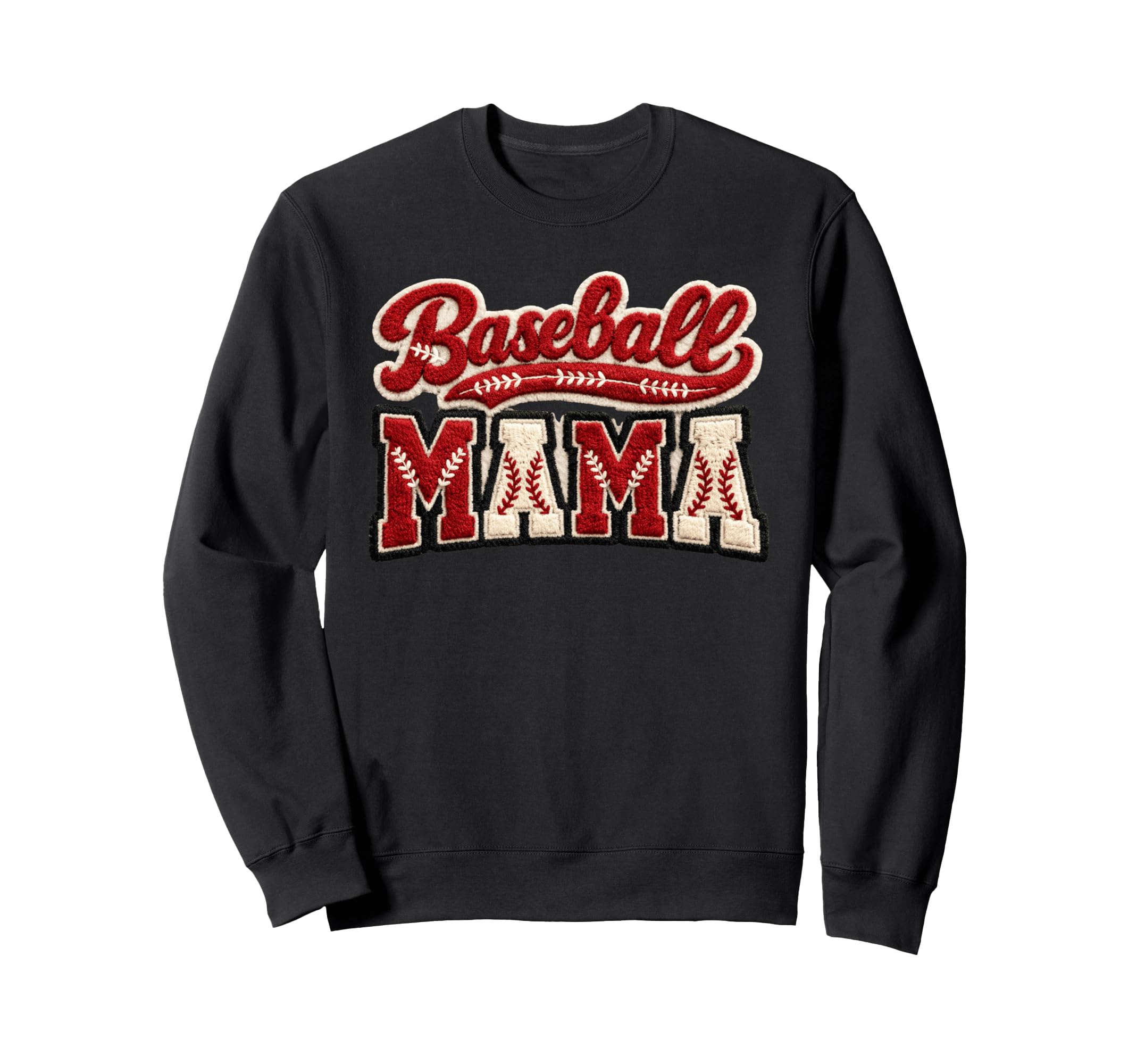 Proud Baseball Mama Fan Athletic Sweatshirt - Streetwear Style for Adults - T-Shirt, Sweatshirt, Hoodie