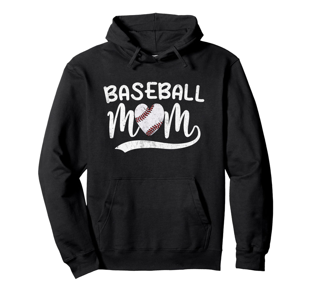 Baseball Mom Mama Sporty Player Hoodie - Casual Everyday Wear Men Women - T-Shirt, Sweatshirt, Hoodie