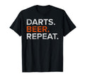 Darts Beer Repeat Funny Distressed T-Shirt - Fun Novelty Design for Adults - T-Shirt, Sweatshirt, Hoodie