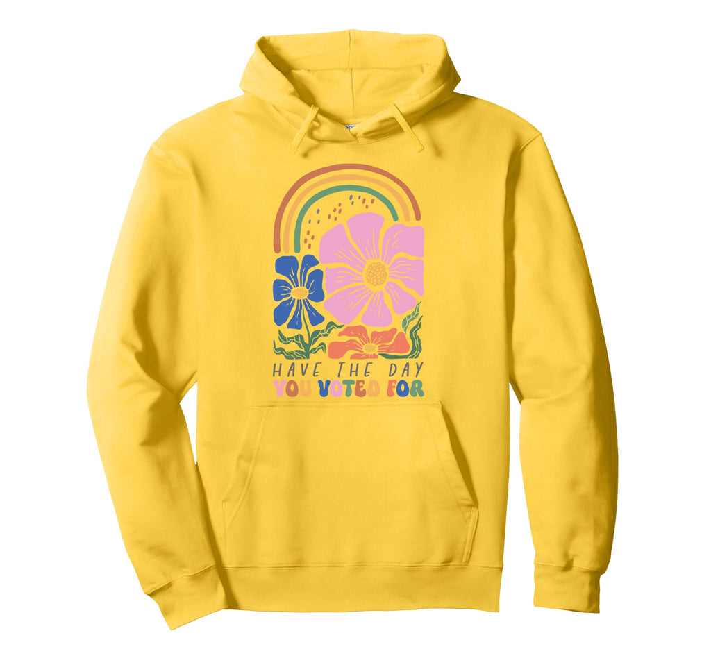 Have Day You Voted Boho Rainbow Hoodie - Graphic Print Men Women - T-Shirt, Sweatshirt, Hoodie
