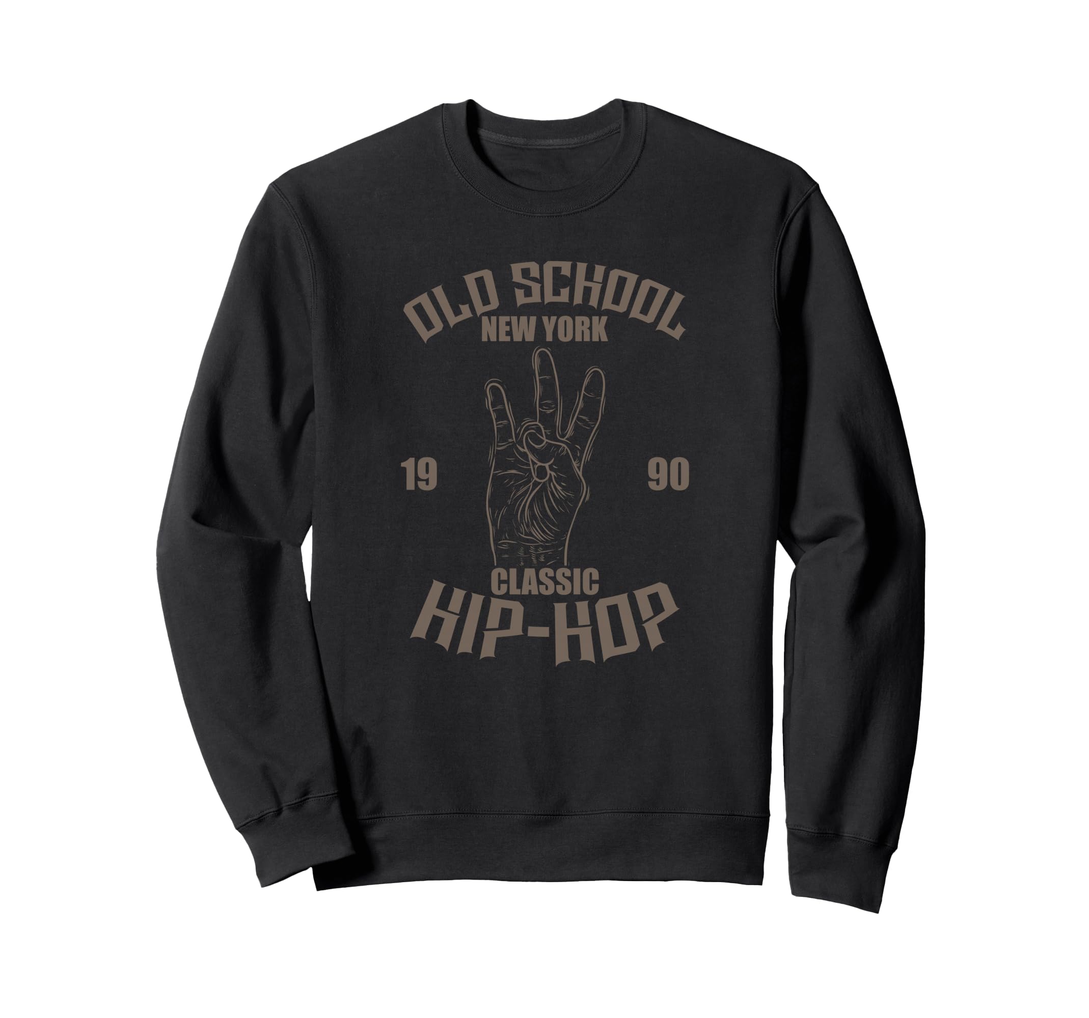 Old School New York 1990 Hip Hop Rap Sweatshirt - Graphic Print Unisex - T-Shirt, Sweatshirt, Hoodie