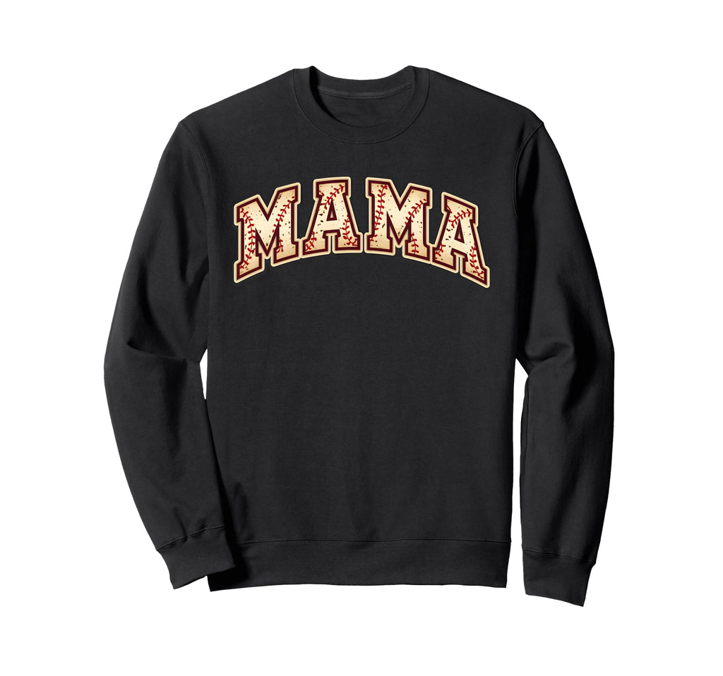 Baseball Mama Game Day Sports Sweatshirt - Fun Novelty Design for Adults - T-Shirt, Sweatshirt, Hoodie