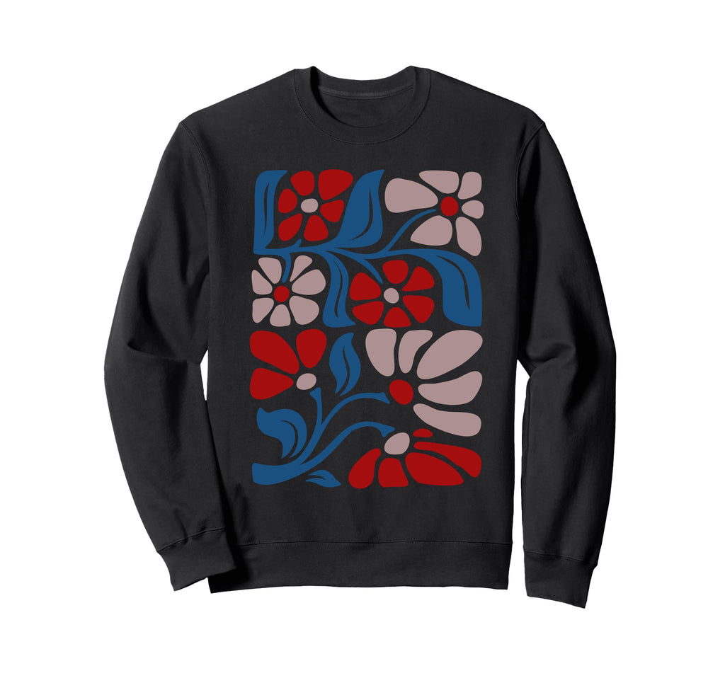 Boho Floral Art Summer Sweatshirt - Casual Everyday Wear Unisex - T-Shirt, Sweatshirt, Hoodie
