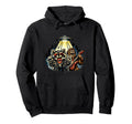 Raccoon And Bigfoot Rock Band Funny Hoodie - Minimalist Print Men Women - T-Shirt, Sweatshirt, Hoodie