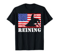 Distressed Reining Horse Usa T-Shirt - Minimalist Print for Adults - T-Shirt, Sweatshirt, Hoodie