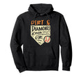 Fun Softball Baseball Dirt Diamonds Hoodie - Custom Art Print for Adults - T-Shirt, Sweatshirt, Hoodie
