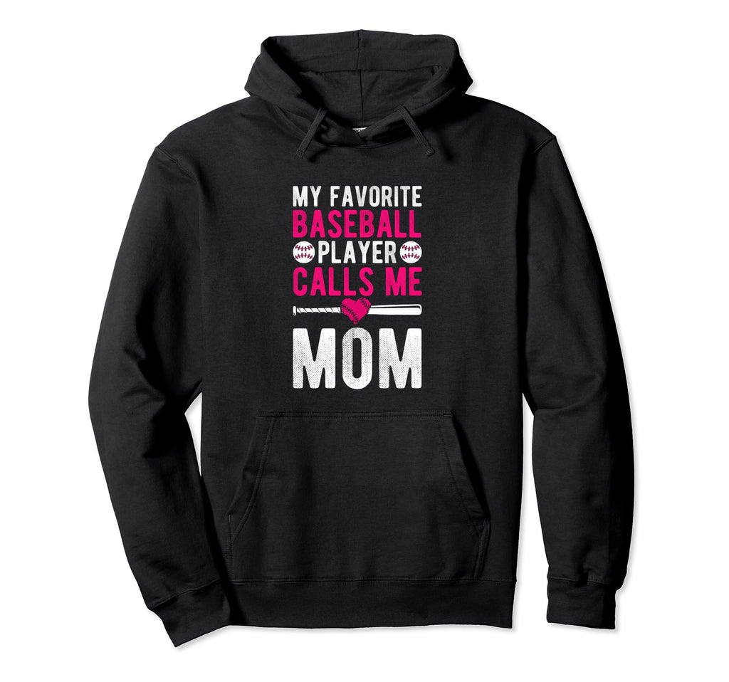 My Favorite Baseball Player Calls Me Hoodie - Minimalist Print for Adults - T-Shirt, Sweatshirt, Hoodie