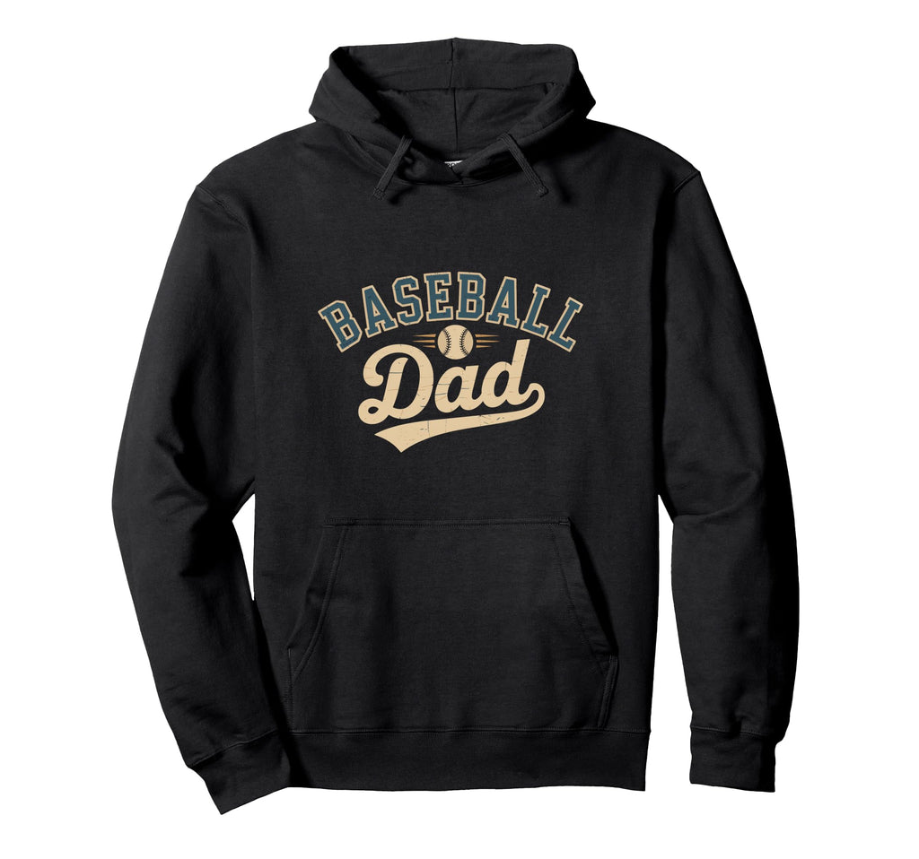Funny Baseball Dad Fathers Day Sweatshirt - Minimalist Print for Adults - T-Shirt, Sweatshirt, Hoodie