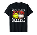 Busy Raising Ballers Leopard Mom T-Shirt - Fun Novelty Design for Adults - T-Shirt, Sweatshirt, Hoodie