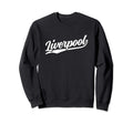 Liverpool England Cursive 1970S Swoosh Sweatshirt - Graphic Print Unisex - T-Shirt, Sweatshirt, Hoodie