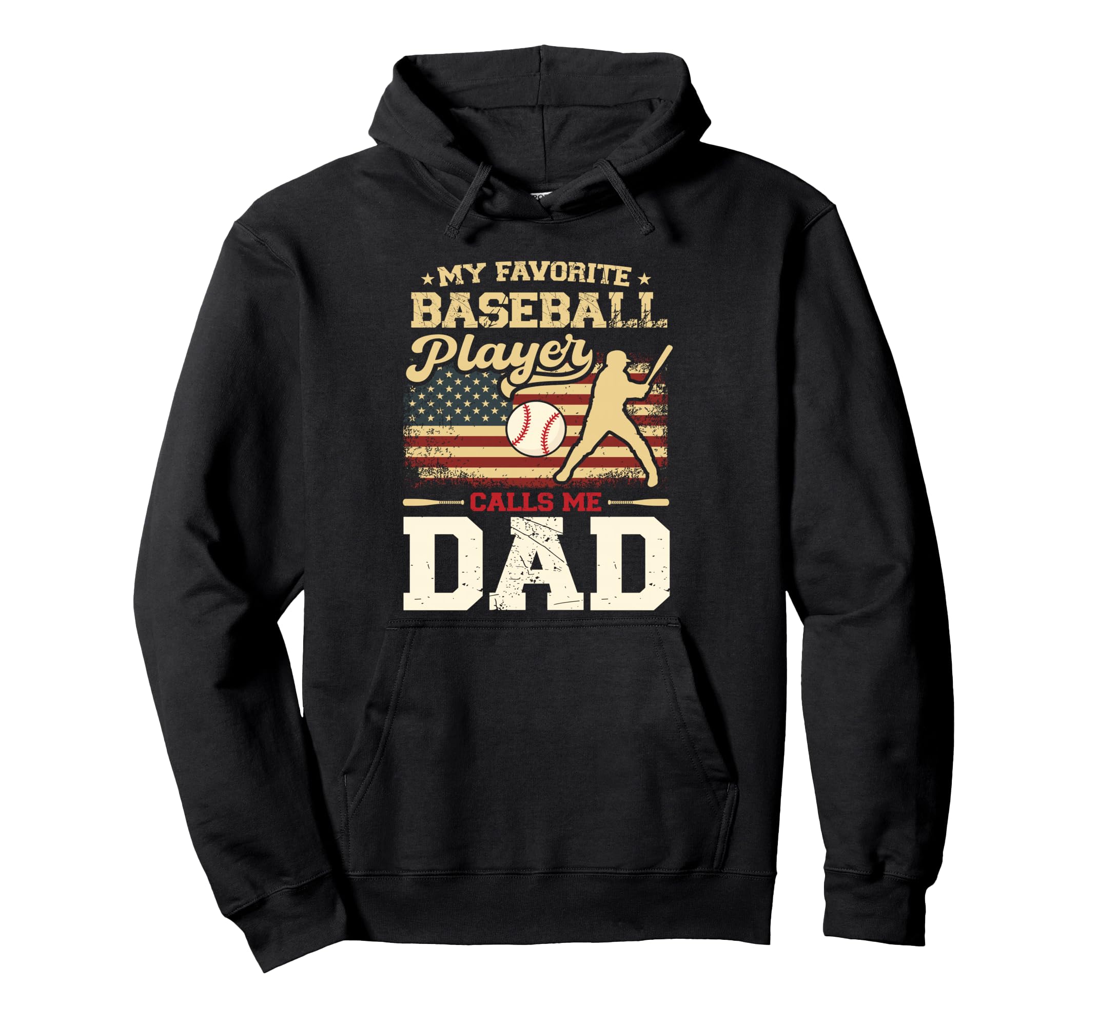 Fathers Day My Favorite Baseball Hoodie - Fun Novelty Design for Adults - T-Shirt, Sweatshirt, Hoodie