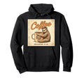 Coffee Slow Brew Diner Hugs Every Mug Hoodie - Graphic Print Unisex - T-Shirt, Sweatshirt, Hoodie