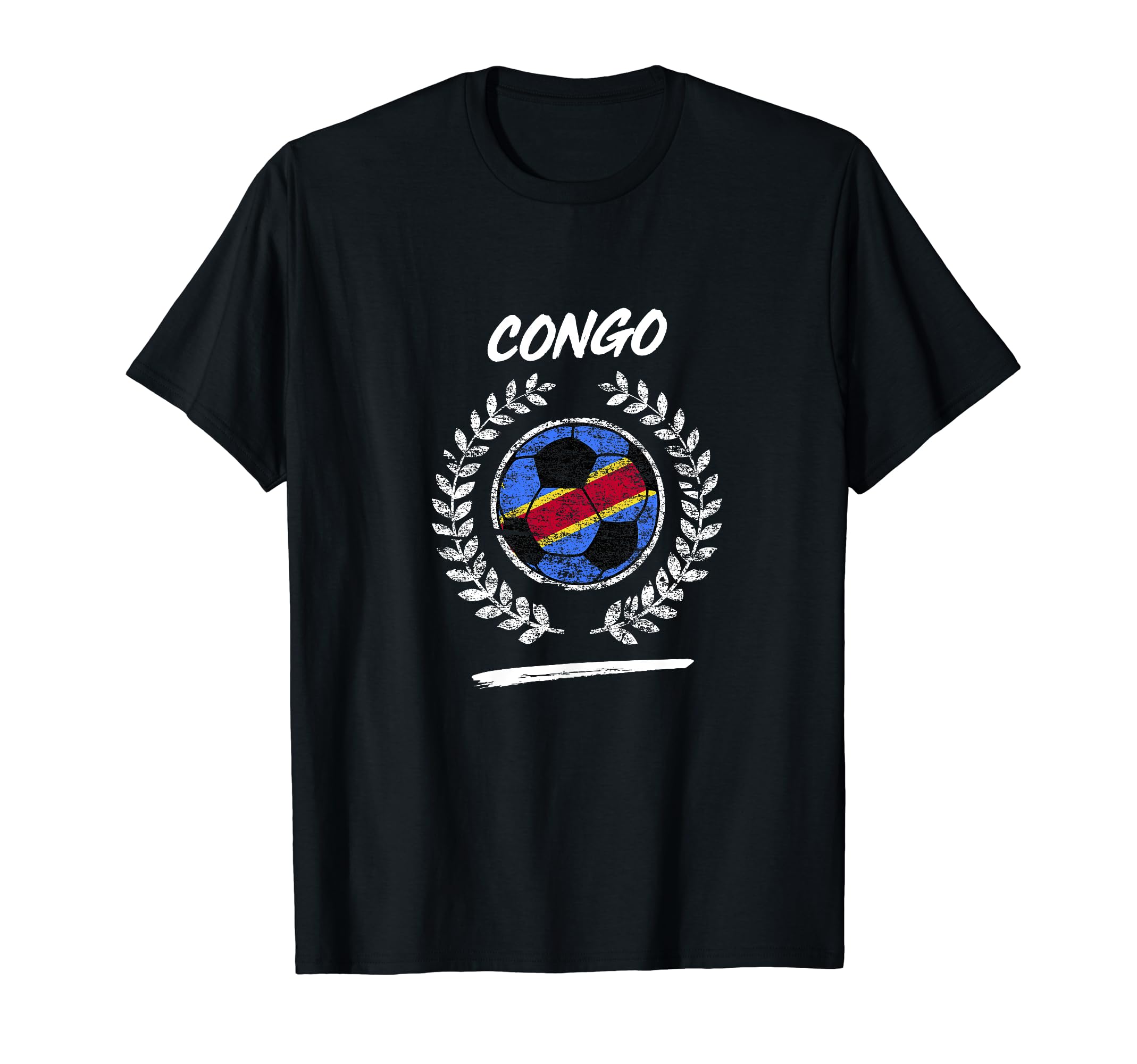 Congo Flag Congolese Soccer Team T-Shirt - Custom Art Print Men Women - T-Shirt, Sweatshirt, Hoodie