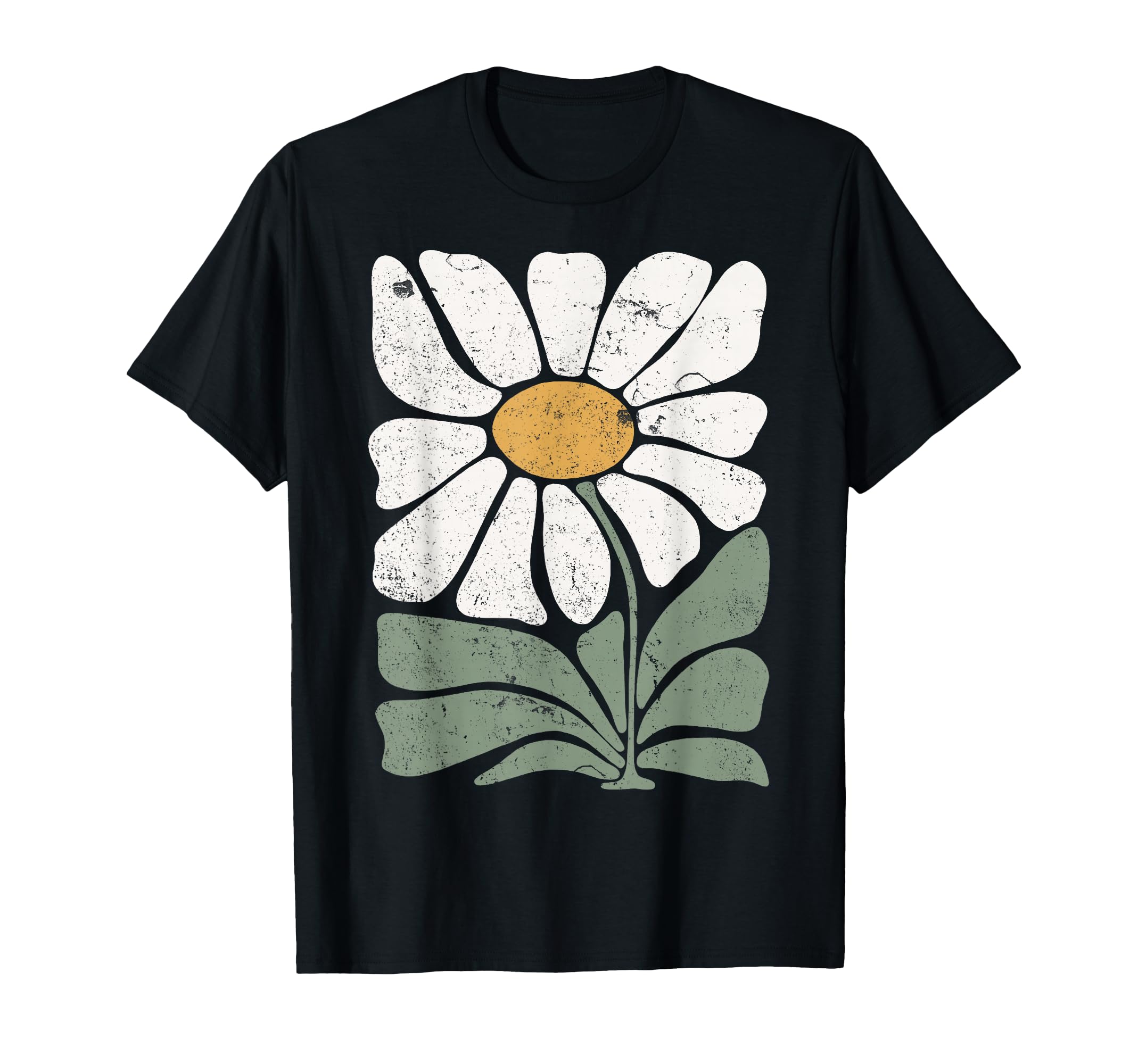 Boho Daisy Flower Botanical T-Shirt - Custom Art Print for Adults - T-Shirt, Sweatshirt, Hoodie