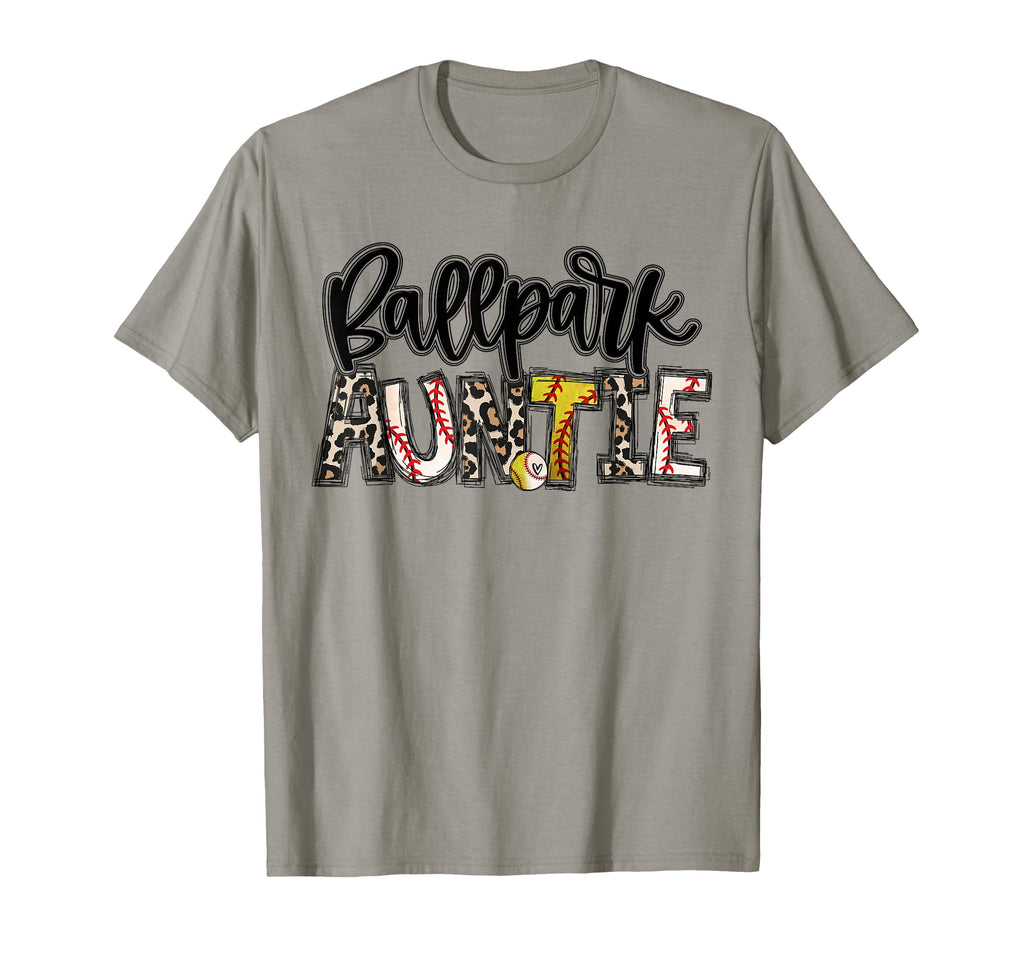 Ballpark Auntie Softball Baseball T-Shirt - Streetwear Style for Adults - T-Shirt, Sweatshirt, Hoodie
