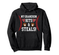 My Grandson Baseball Nana Baseball Hoodie - Fun Novelty Design Unisex - T-Shirt, Sweatshirt, Hoodie