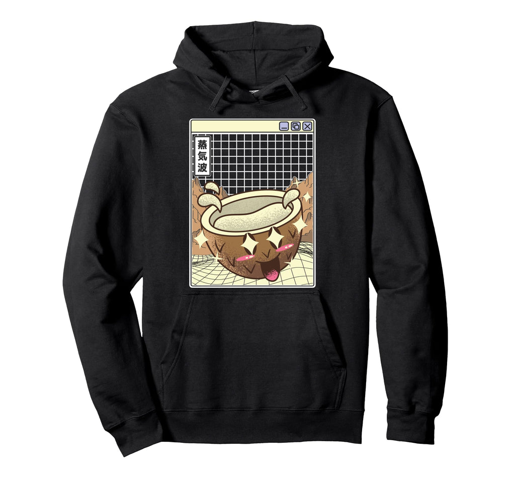 Happy Coconut Digital Japan 80S Otaku Hoodie - Custom Art Print Men Women - T-Shirt, Sweatshirt, Hoodie