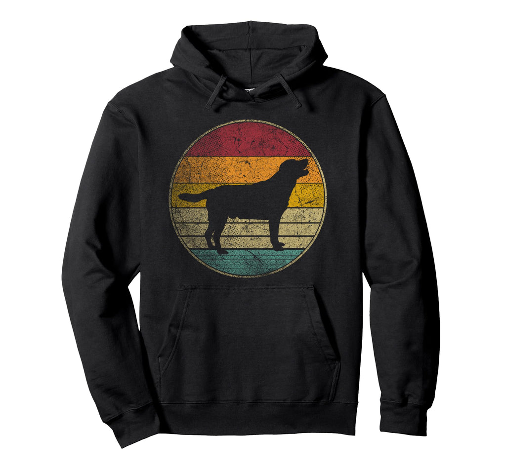Labrador Retriever Dog Distressed Silhouette Hoodie - Unique Graphic Unisex - T-Shirt, Sweatshirt, Hoodie
