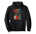 Lets Roll Roller Skate Fun Skating Hoodie - Aesthetic Graphic for Adults - T-Shirt, Sweatshirt, Hoodie