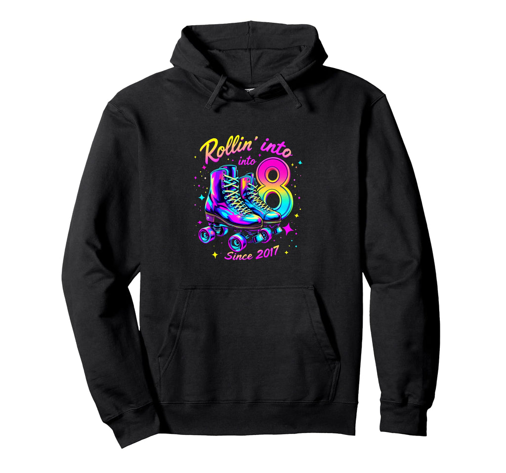Roller Skates Awesome Since 2017 Hoodie - Novelty Apparel Unisex - T-Shirt, Sweatshirt, Hoodie
